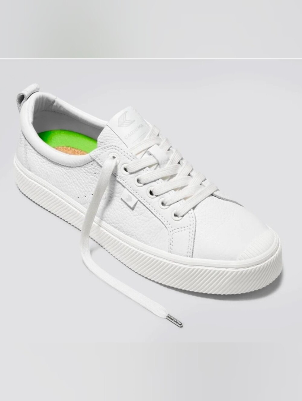Cariuma OCA Low White Preium Leather Sneaker